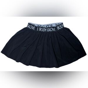 Body Glove Black Mini Skirt M Pretty In Pleat Skater Tennis Scooter Athletic
